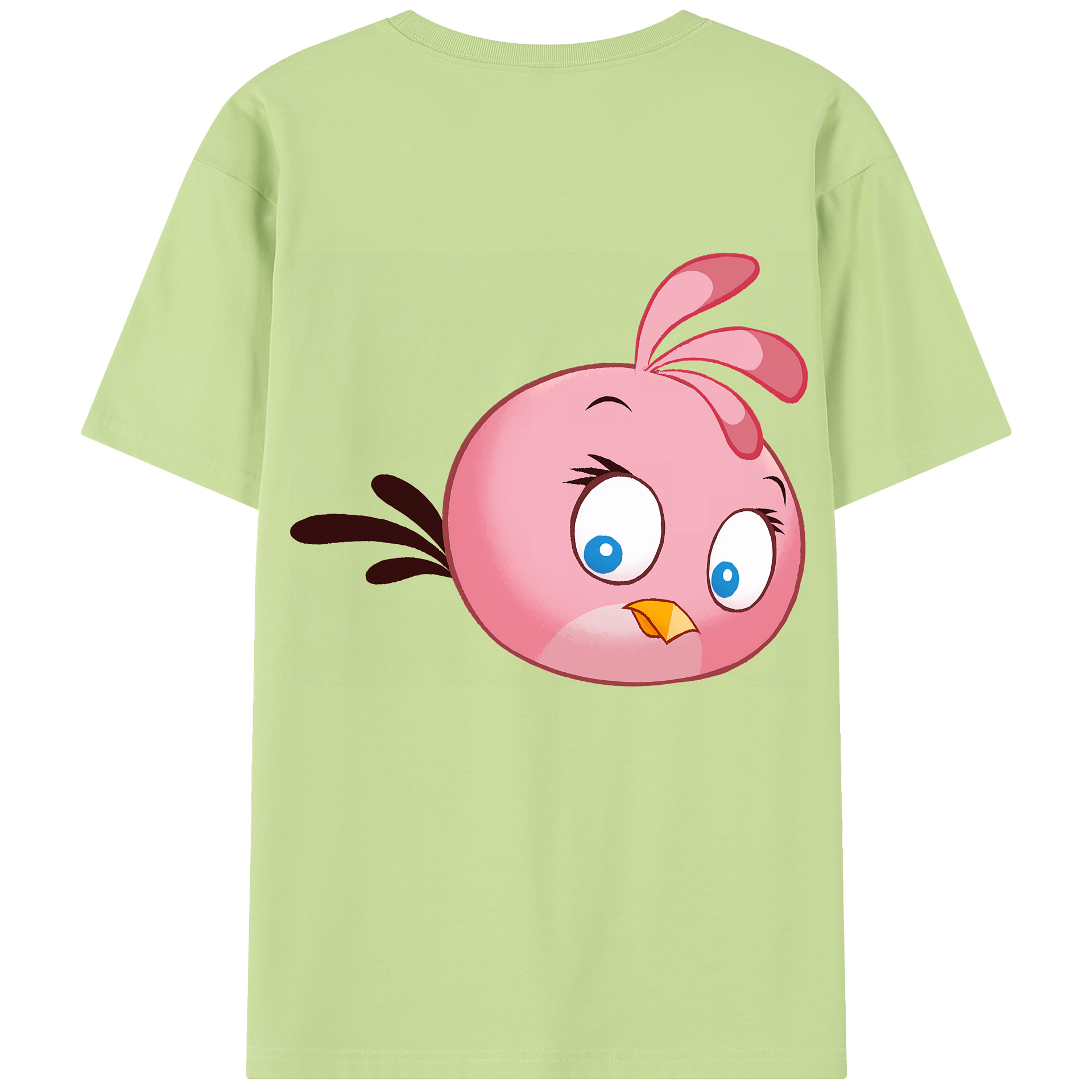（画像用） Angry Birds アングリーバード 綿100％半袖Tシャツ（背面プリント）